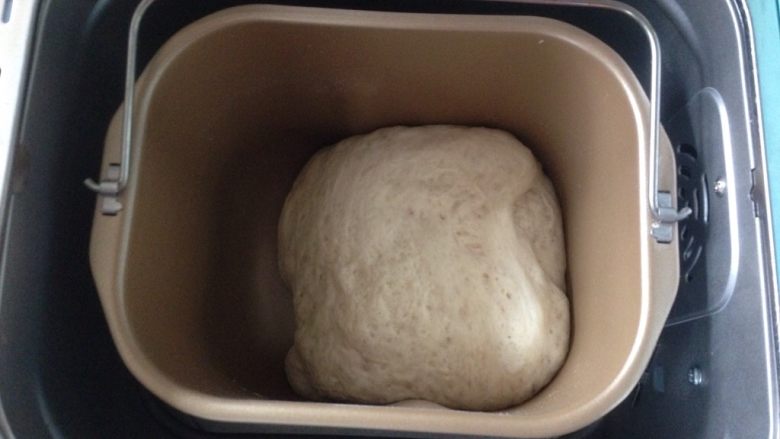仿真蘑菇包,面团和好后选择发酵功能，发酵两倍大，如果室温高的话，不需要用面包机的发酵功能，直接室温发酵即可