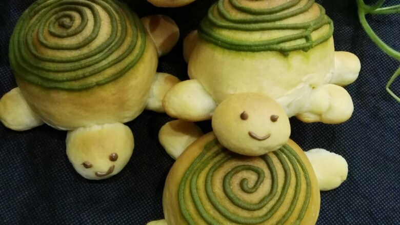 小乌龟面包#面团的发酵之旅#,我是小乌龟，我可爱么？
