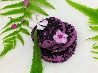烤紫薯糯米饼,成品