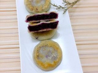 紫薯糯米饼,软软糯糯的好吃