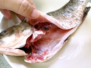 豆腐鲫鱼汤,鲫鱼清理干净，特别是内腹壁上的黑膜，一定要去掉。
