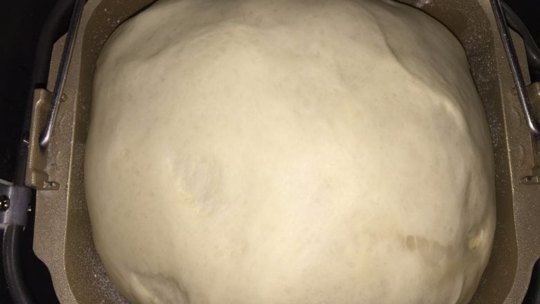 卡仕达蔓越莓面包,直接在面包机内发酵一小时