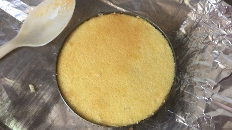 奶黄千层果味奶油蛋糕,再铺上一层蛋糕