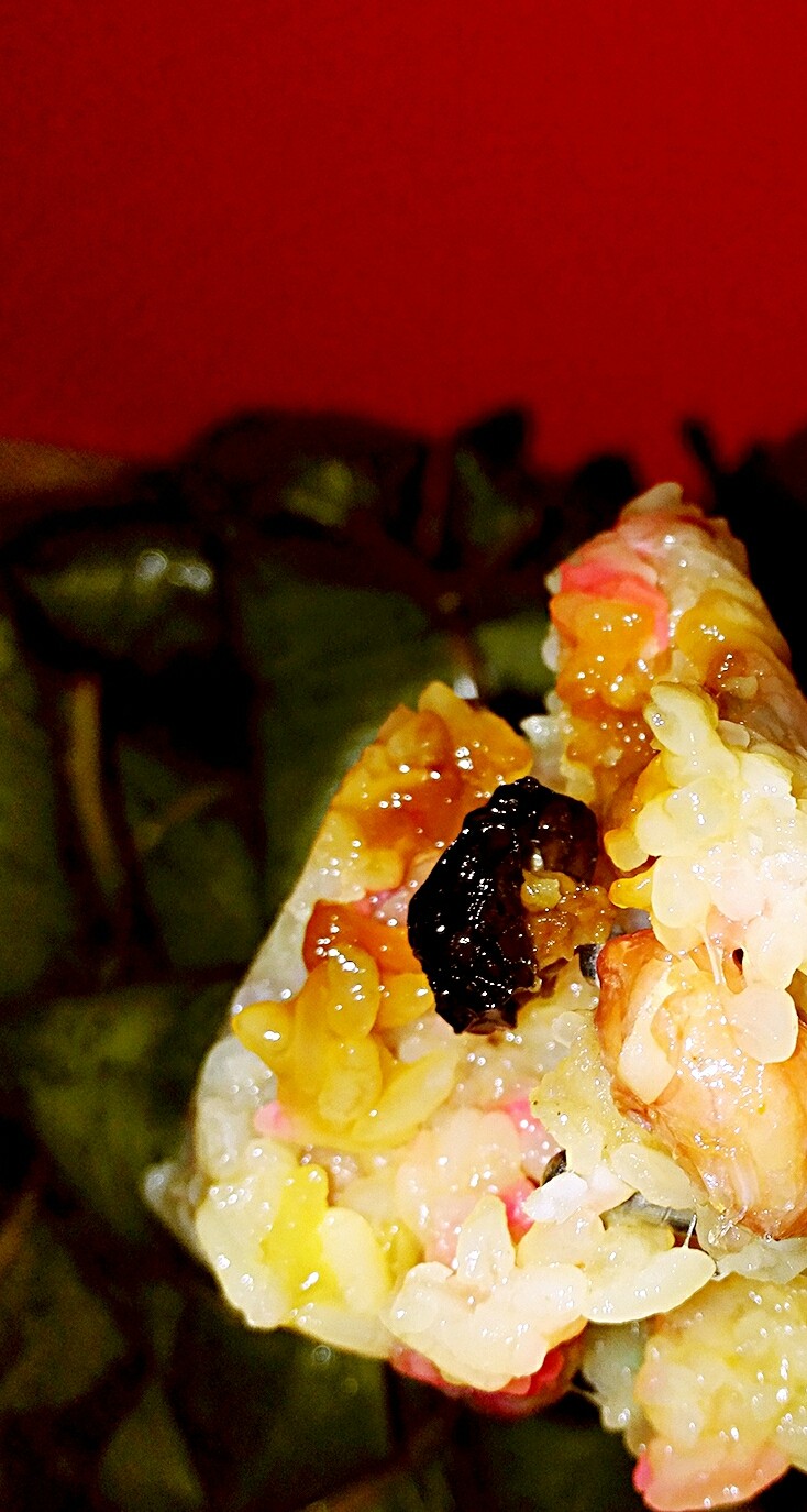 彩米花生香菇肉粽,咬进去，太满足了，香菇特别香