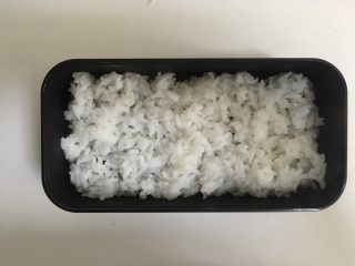多彩便当,饭盒铺一层米饭