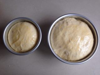 蔓越莓奶酪面包,面包胚发酵好之后，表面涂蛋液
