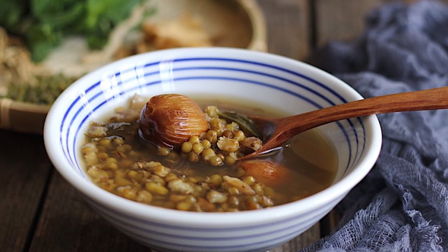 金銀花薄荷玉竹綠豆湯