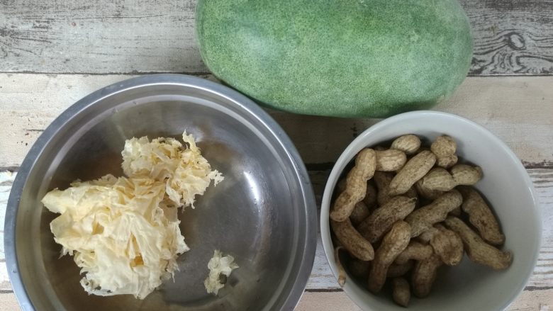 花生银耳冬瓜盅 花生银耳冬瓜盅做法 功效 食材 网上厨房