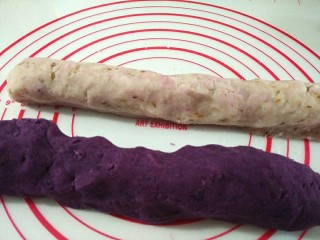 紫薯山药糕,再整成长条