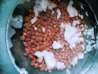红豆椰奶西米露,自己可亲自煮至红小豆，我这个是买的蜜糖红小豆，由于放在冰箱内成块状，可放入水中煮一下滤干待用