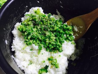 西兰花饭团,把西兰花绒 黑胡椒一点点 盐一点点 食用油几滴倒入米饭里