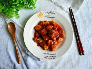 茄汁豆腐,出锅喽，豆腐香，番茄香，美味