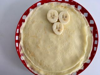 减肥版香蕉可丽饼,另一种三角形的，三块香蕉放一角