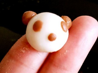 萌萌熊猫珍珠奶茶,完成后的小熊猫，是不是很萌😊