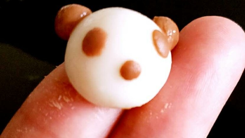 萌萌熊猫珍珠奶茶,完成后的小熊猫，是不是很萌😊