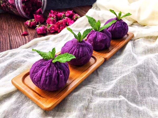紫薯茶巾布绞