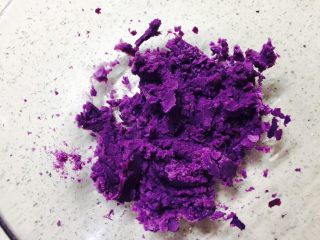 三彩芋圆,紫薯打成泥状（手捏也可以）