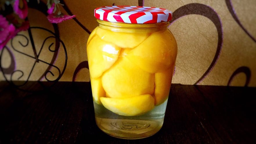 自制黄桃罐头—真正的安全无添加