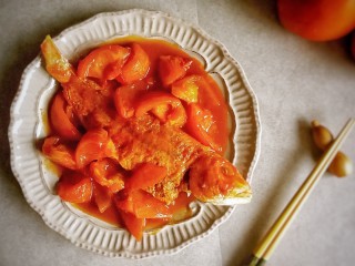 番茄焖红衫鱼,完成。