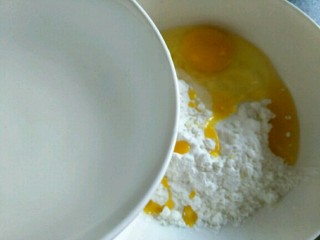 糖醋里脊,将玉米淀粉、鸡蛋放入碗中，一点点加入清水～