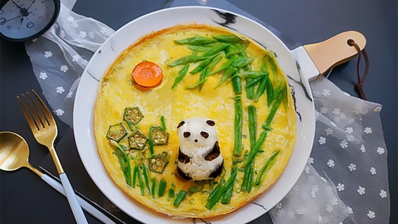 熊猫趣味早餐饼