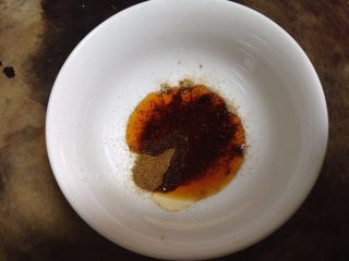 椒盐烤馍片,辣油