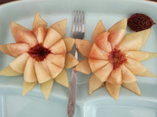 桃的4种吃法,成品图