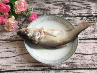 阳江特色豆鼓蒸鲢鱼,鱼去鳞洗干净，备用