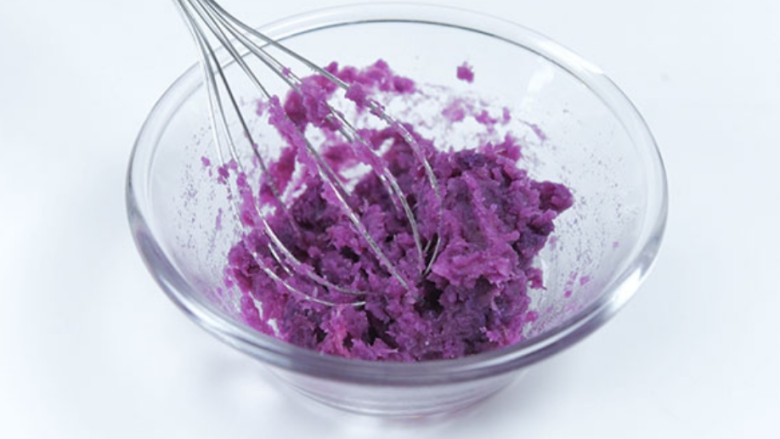 紫薯慕斯,搅拌均匀