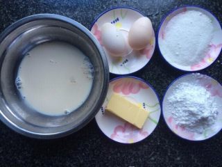兔兔🐰奶黄包（内附奶黄馅做法）,奶黄馅材料准备好