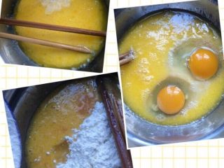 兔兔🐰奶黄包（内附奶黄馅做法）,依次加入牛奶鸡蛋淀粉搅拌均匀