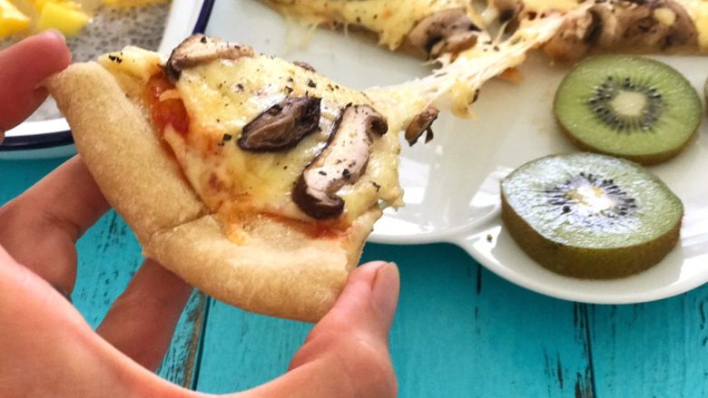 蘑菇披薩,可以吃掉一整個😂🍕🍕