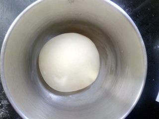 日式红豆包,容器底部抹一层薄油，把揉好的面团放进入进行第一次发酵。第一次发酵适宜温度不超过28度，夏季可以用室温发酵。
