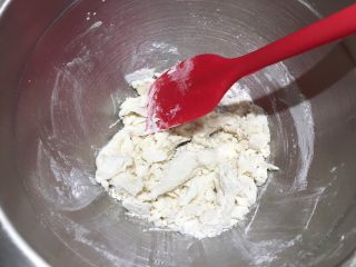 酸奶小吐司（老面法）,用刮刀或筷子搅拌至无干粉