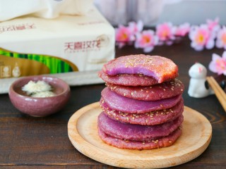 奶香紫薯糯米餅