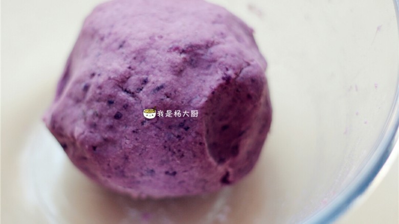 红薯/紫薯糯米糕,和成面团