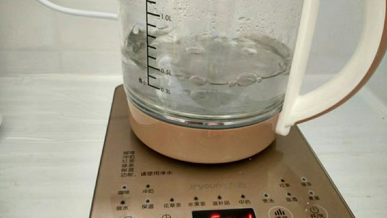 茶树菇鸽子汤,养生壶注入少量清水，选开水功能。