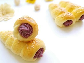 紫薯芋泥螺卷包
