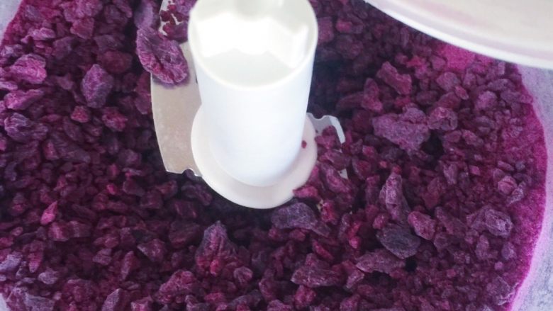 自制紫薯粉,搅打的时间需要很长