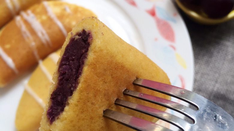 紫薯玉米面饼,是不是很有食欲