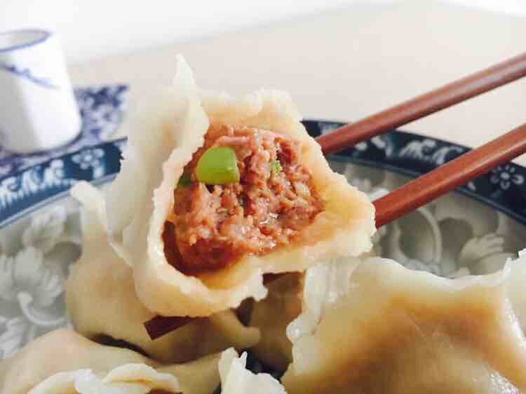#咸味# 西葫芦羊肉水饺,成品图