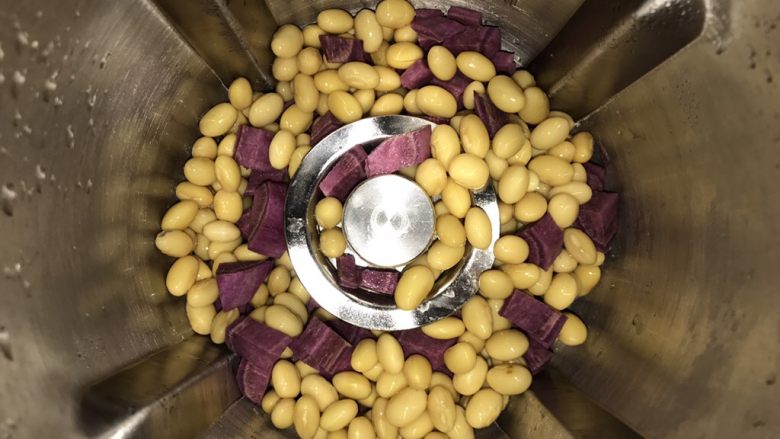 玩转苏泊尔醇浆机(二)紫薯豆浆,再放入紫薯