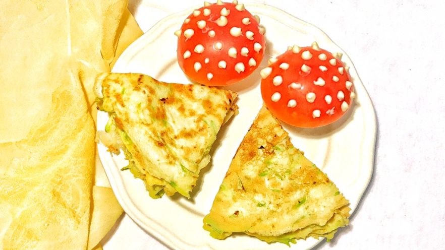 趣萌番茄蘑菇蔬菜饼