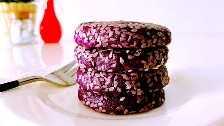 原味紫薯饼健康美味的做法
