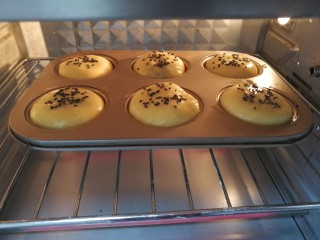 #甜味#甜蜜蘑菇小面包,放入已经预热好的烤箱中层，上下火，180度烤20分钟左右即可。