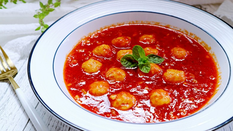 一碗汤+番茄鸡丸浓汤
