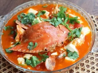 番茄豆腐蟹