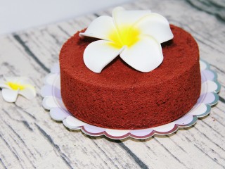 红丝绒戚风蛋糕,美美的吧
