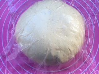 椰蓉心形面包,滚圆发酵到两倍大