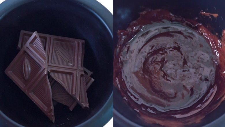 童趣十足的甜甜圈花束,巧克力放入融锅里加热至融化